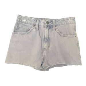 Pacsun RAQ Pink Blue Lavender Acid Wash Denim Jean Shorts Size 25 Raw Frayed Hem